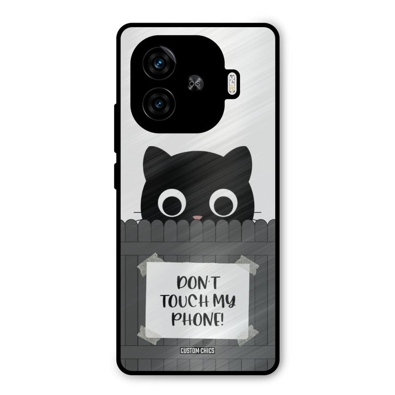 Dont Touch My Phone iQoo Neo 10R Mobile Back Cover - Typography PrintShield Case