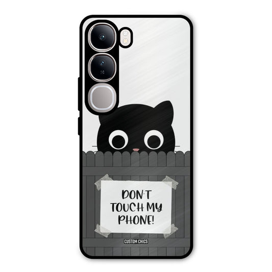 Dont Touch My Phone Vivo Y300 Mobile Back Cover - Typography PrintShield Case