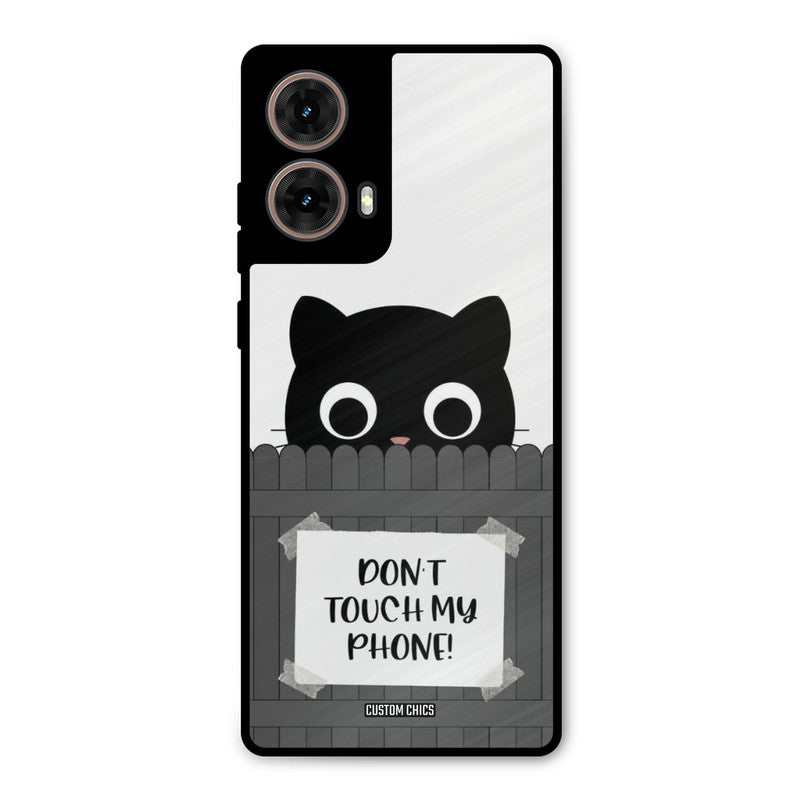 Dont Touch My Phone Moto G85 Mobile Back Cover - Typography PrintShield Case