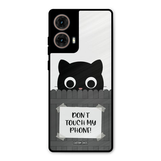 Dont Touch My Phone Moto G85 Mobile Back Cover - Typography PrintShield Case