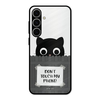 Dont Touch My Phone Samsung Galaxy S24 Mobile Back Cover - Typography PrintShield Case