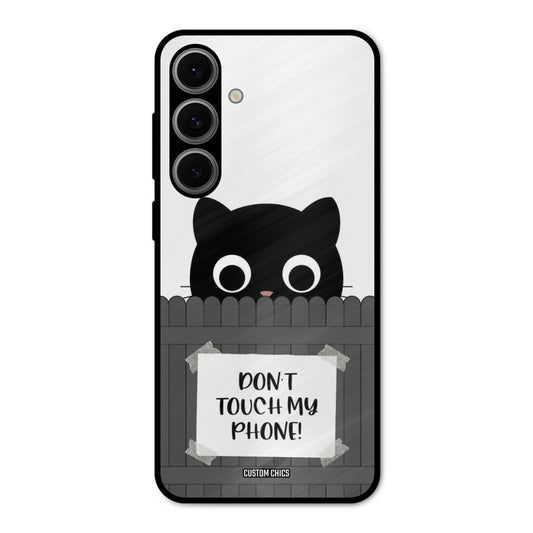 Dont Touch My Phone Samsung Galaxy S24 Mobile Back Cover - Typography PrintShield Case