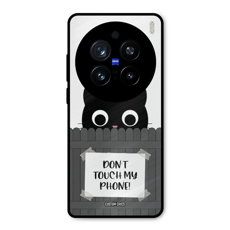 Dont Touch My Phone Vivo X200 Pro Mobile Back Cover - Typography PrintShield Case
