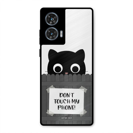 Dont Touch My Phone Moto G96 Mobile Back Cover - Typography PrintShield Case
