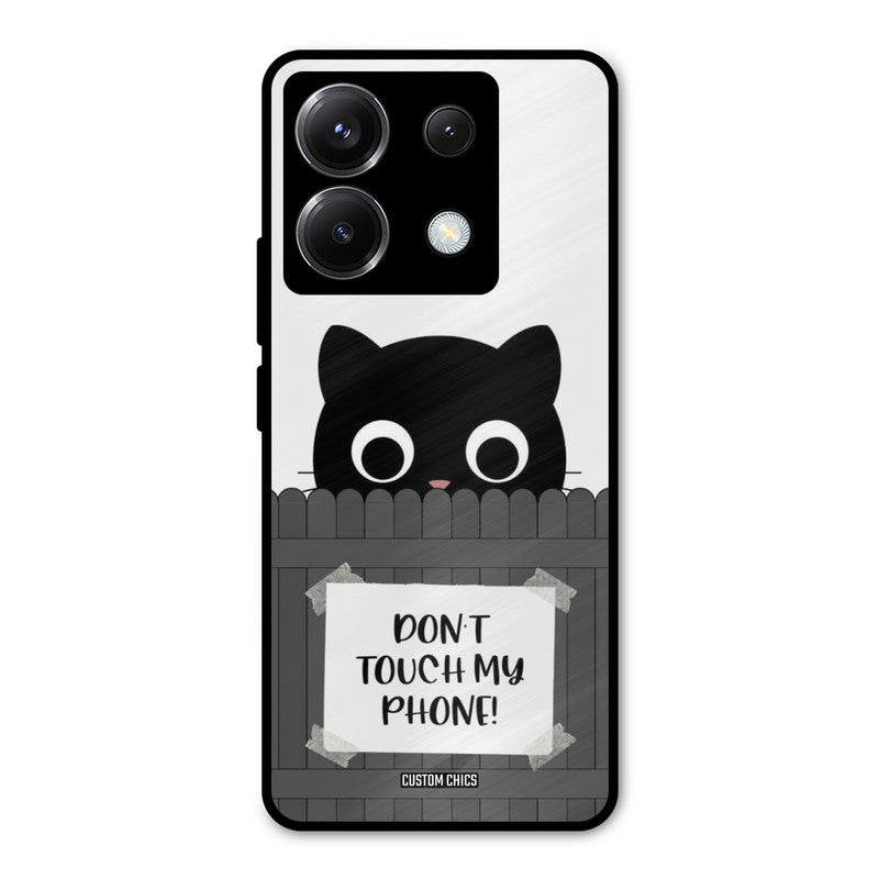 Dont Touch My Phone Poco X6 Mobile Back Cover - Typography PrintShield Case