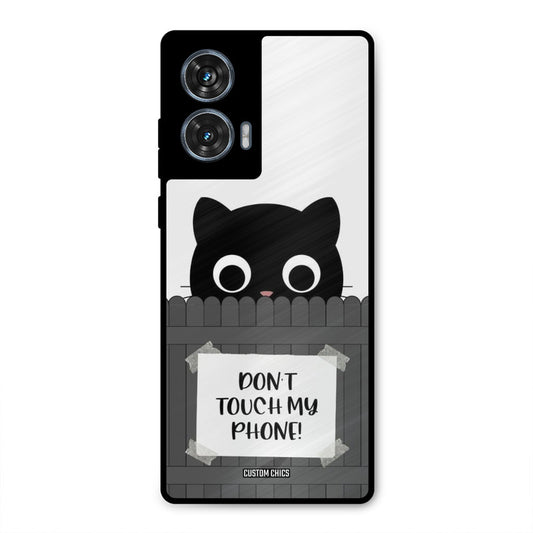 Dont Touch My Phone Motorola Edge 50 Fusion Mobile Back Cover - Typography PrintShield Case