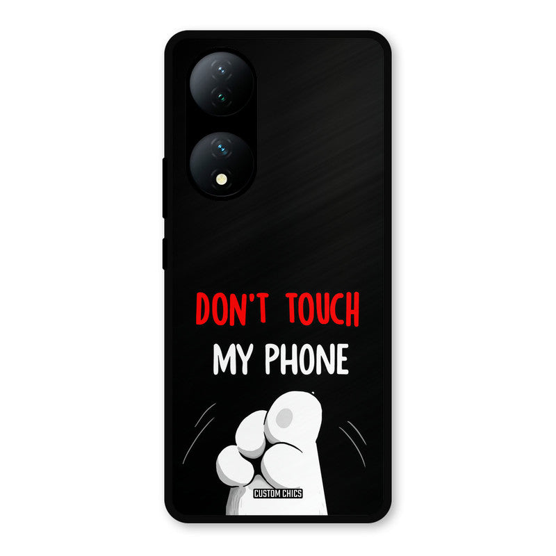 Dont Touch Vivo Y100 Mobile Back Cover - Cute PrintShield Case