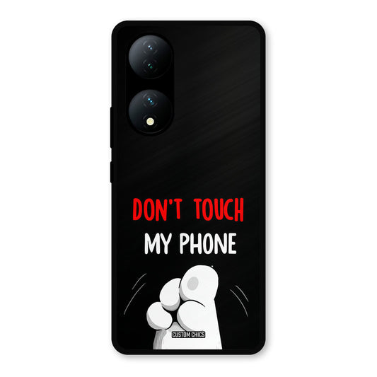 Dont Touch Vivo Y100 Mobile Back Cover - Cute PrintShield Case