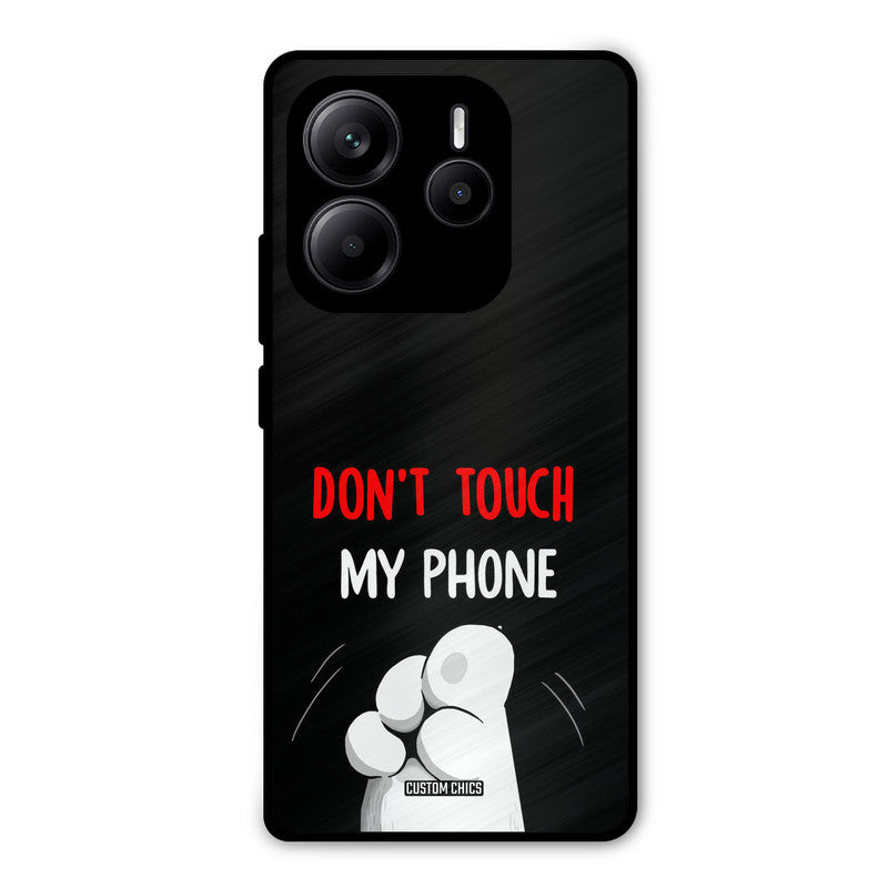 Dont Touch Redmi Note 14 Mobile Back Cover - Cute PrintShield Case