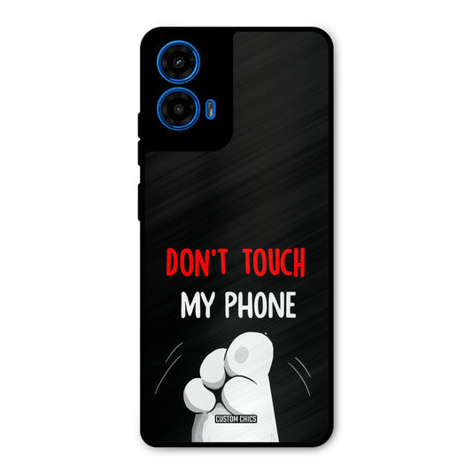 Dont Touch Moto G45 Mobile Back Cover - Cute PrintShield Case