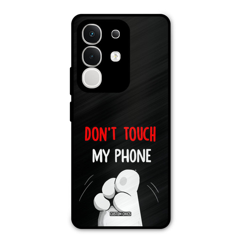 Dont Touch Vivo T4x Mobile Back Cover - Cute PrintShield Case