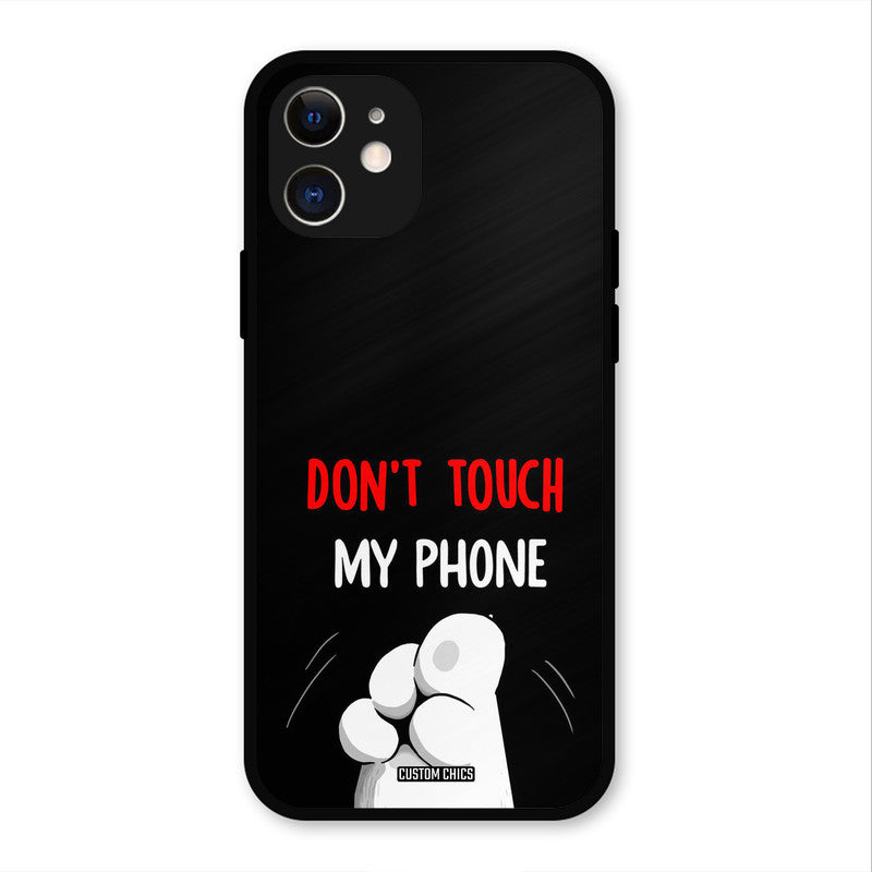 Dont Touch iPhone 12 Mobile Back Cover - Cute PrintShield Case