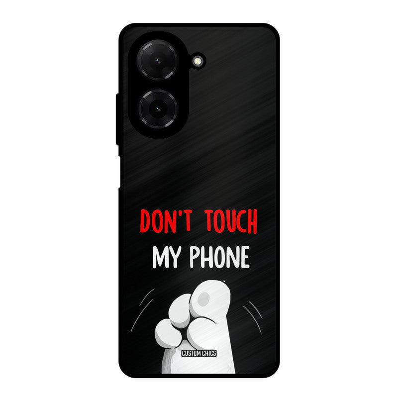 Dont Touch Poco C71 Mobile Back Cover - Cute PrintShield Case