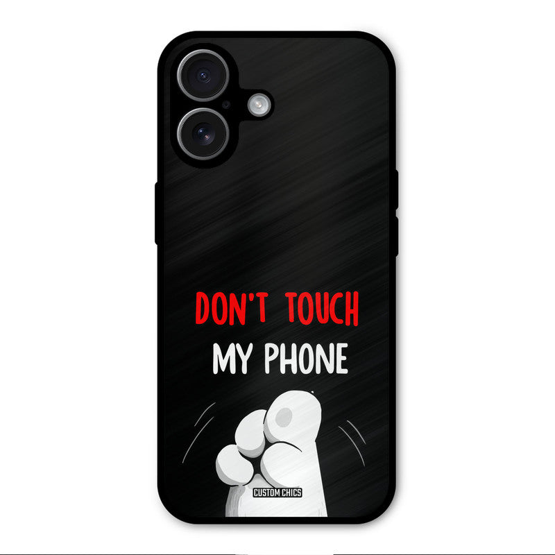 Dont Touch iPhone 17 Mobile Back Cover - Cute PrintShield Case