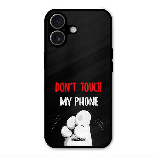 Dont Touch iPhone 17 Mobile Back Cover - Cute PrintShield Case