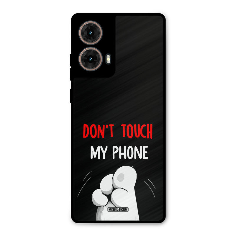Dont Touch Moto G85 Mobile Back Cover - Cute PrintShield Case