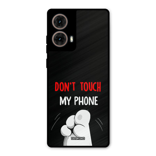 Dont Touch Moto G85 Mobile Back Cover - Cute PrintShield Case