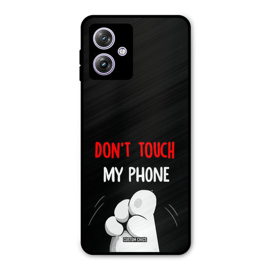 Dont Touch Moto G54 Mobile Back Cover - Cute PrintShield Case