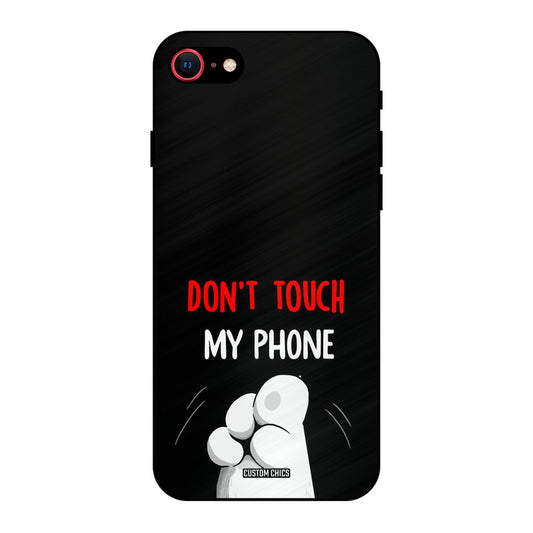 Dont Touch iPhone SE 2020 Mobile Back Cover - Cute PrintShield Case