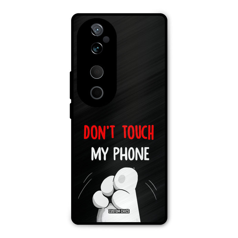 Dont Touch Vivo V40 Pro Mobile Back Cover - Cute PrintShield Case