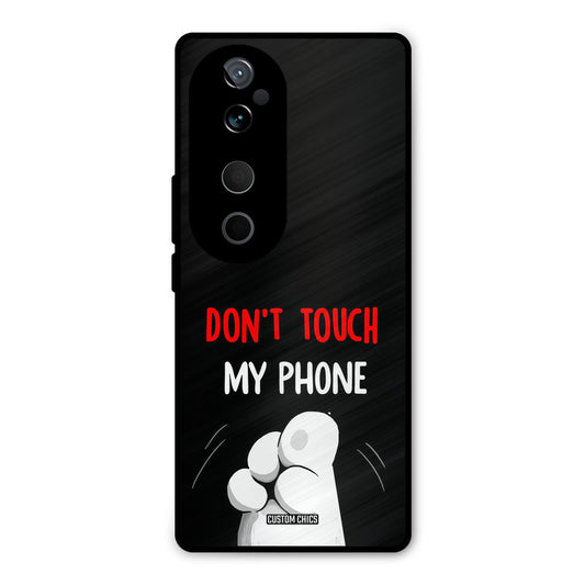 Dont Touch Vivo V40 Mobile Back Cover - Cute PrintShield Case