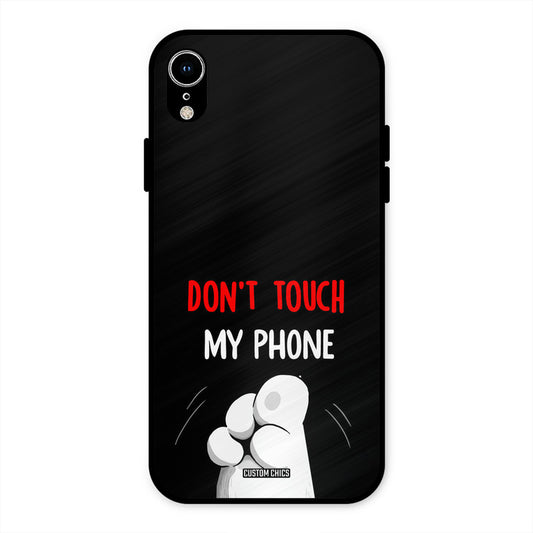 Dont Touch iPhone XR Mobile Back Cover - Cute PrintShield Case