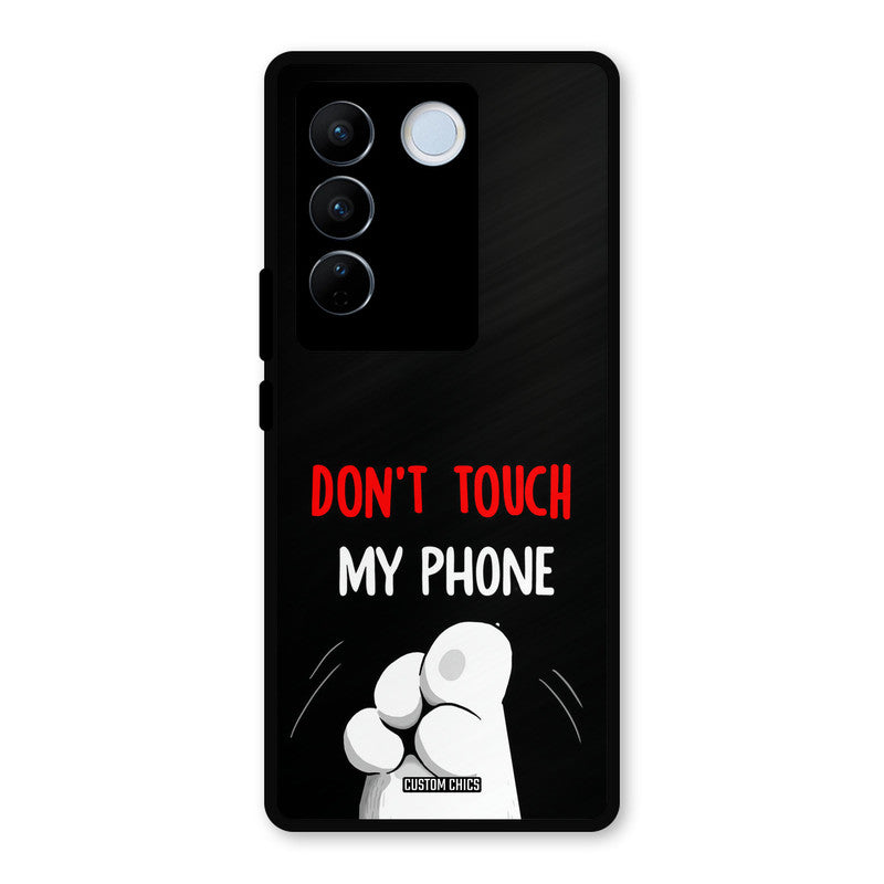 Dont Touch Vivo V27 Pro Mobile Back Cover - Cute PrintShield Case