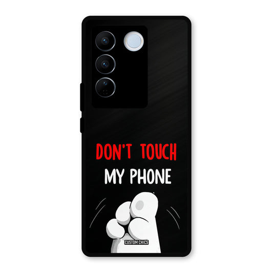 Dont Touch Vivo V27 Pro Mobile Back Cover - Cute PrintShield Case