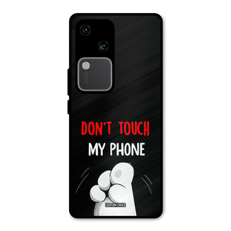 Dont Touch Vivo V30 Mobile Back Cover - Cute PrintShield Case