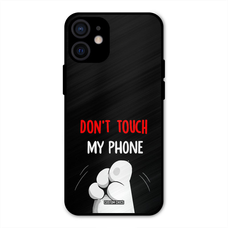 Dont Touch iPhone 12 Mini Mobile Back Cover - Cute PrintShield Case