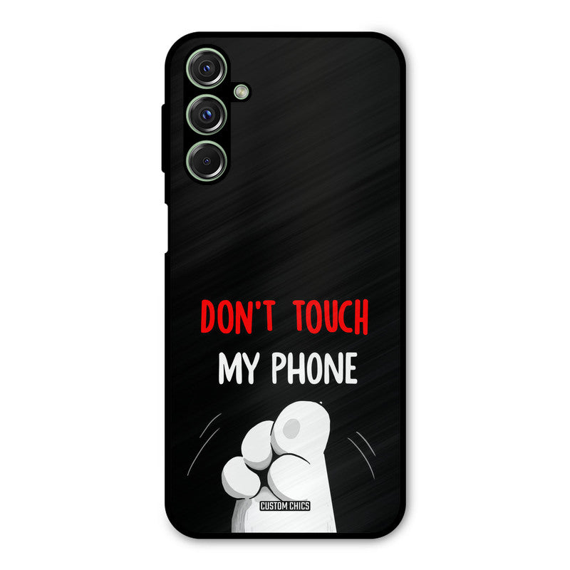 Dont Touch Samsung Galaxy M34 Mobile Back Cover - Cute PrintShield Case