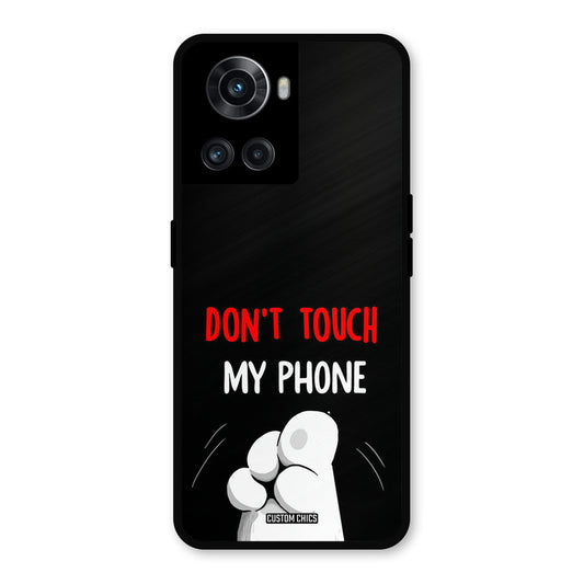 Dont Touch OnePlus 10R Mobile Back Cover - Cute PrintShield Case