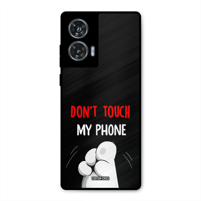 Dont Touch Moto G96 Mobile Back Cover - Cute PrintShield Case