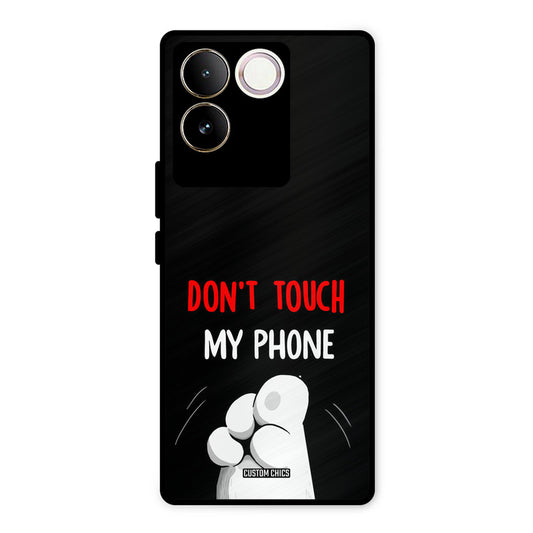Dont Touch Vivo T2 Pro Mobile Back Cover - Cute PrintShield Case