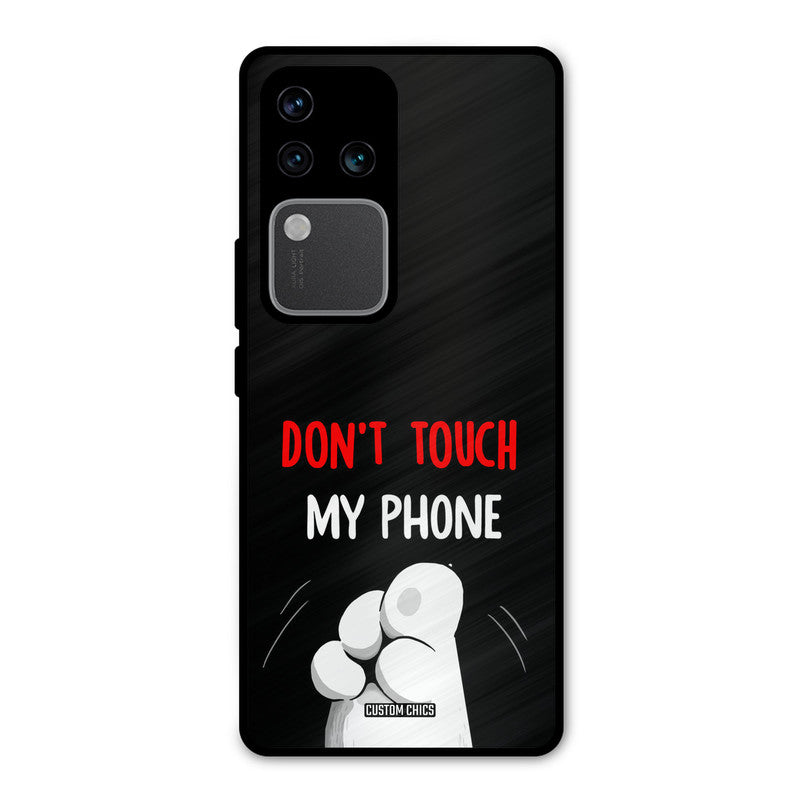 Dont Touch Vivo V30 Pro Mobile Back Cover - Cute PrintShield Case