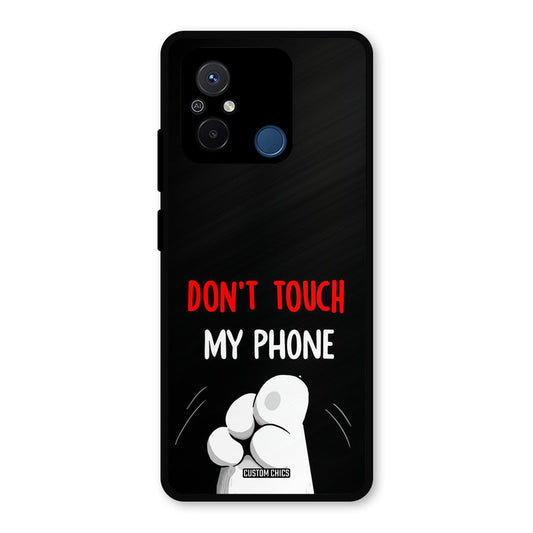 Dont Touch Redmi 12c Mobile Back Cover - Cute PrintShield Case