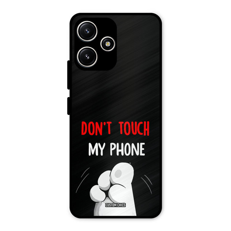 Dont Touch Redmi 12 5G Mobile Back Cover - Cute PrintShield Case