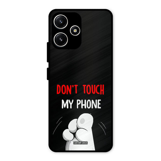 Dont Touch Redmi 12 5G Mobile Back Cover - Cute PrintShield Case