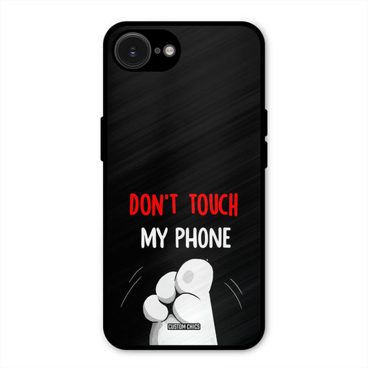 Dont Touch iPhone 16e Mobile Back Cover - Cute PrintShield Case