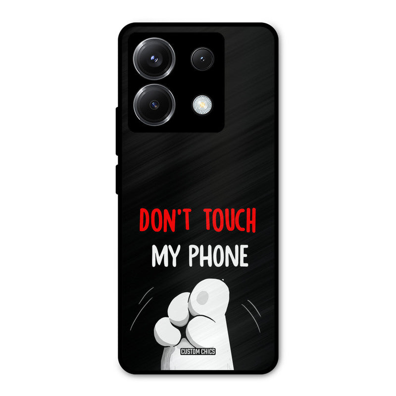 Dont Touch Poco X6 Mobile Back Cover - Cute PrintShield Case