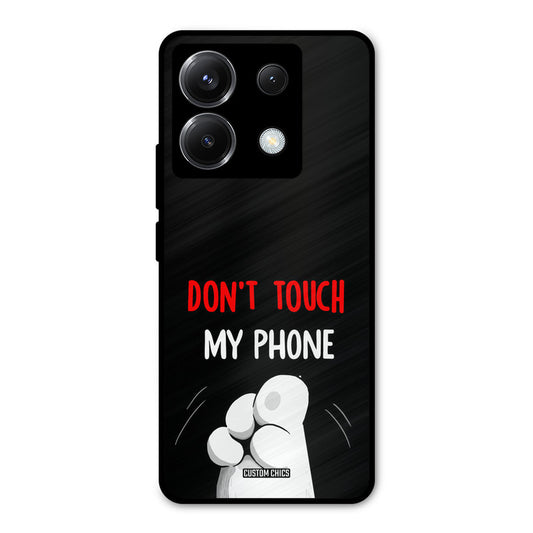 Dont Touch Poco X6 Mobile Back Cover - Cute PrintShield Case