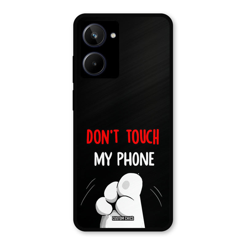 Dont Touch Realme 10 Mobile Back Cover - Cute PrintShield Case