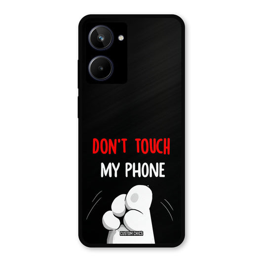 Dont Touch Realme 10 Mobile Back Cover - Cute PrintShield Case