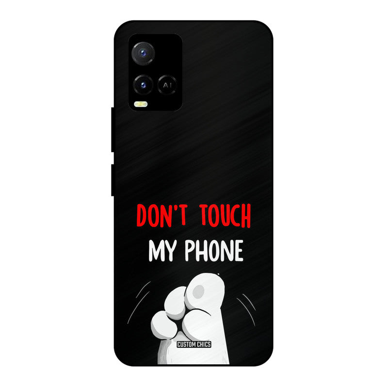 Dont Touch Vivo Y33s Mobile Back Cover - Cute PrintShield Case