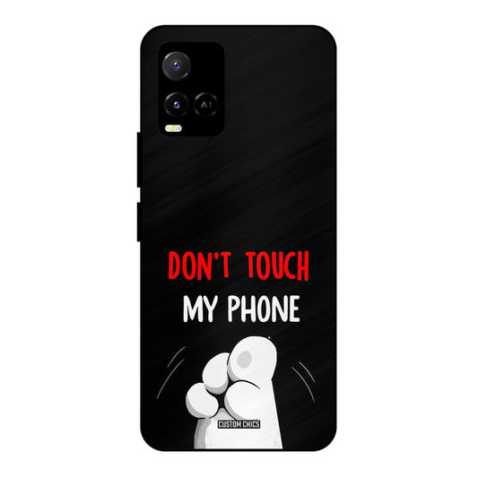 Dont Touch Vivo Y33s Mobile Back Cover - Cute PrintShield Case