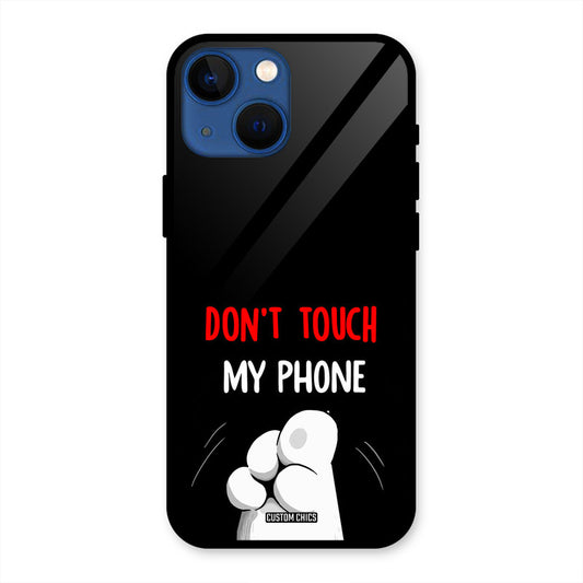Dont Touch iPhone 13 Mini Mobile Back Cover - Cute PrintShield Case