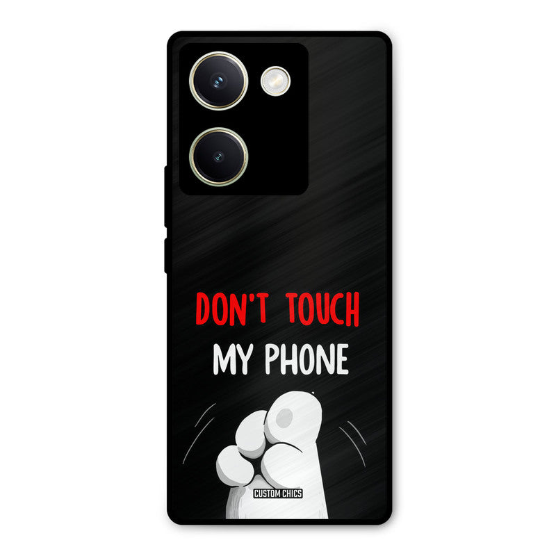 Dont Touch Vivo Y200 Pro Mobile Back Cover - Cute PrintShield Case