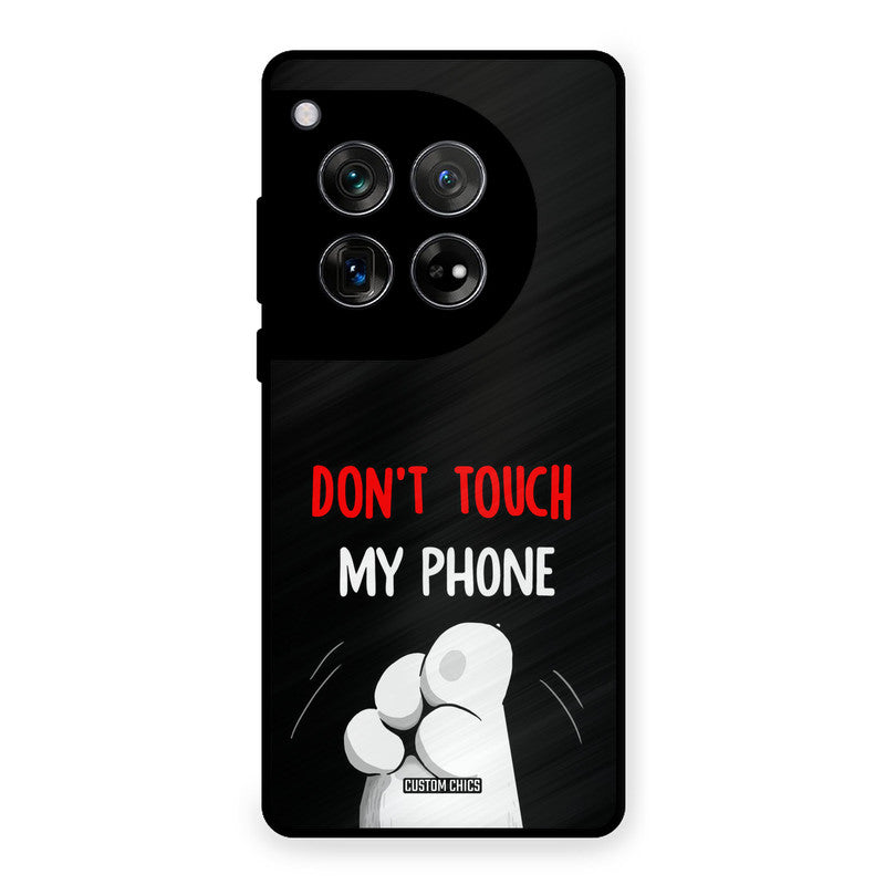 Dont Touch OnePlus 12 Mobile Back Cover - Cute PrintShield Case