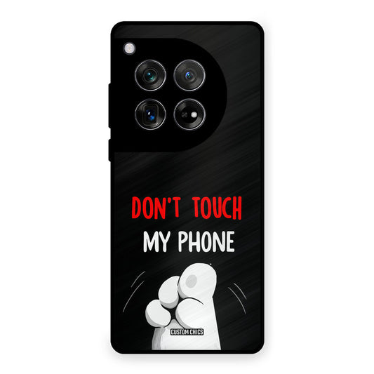 Dont Touch OnePlus 12 Mobile Back Cover - Cute PrintShield Case