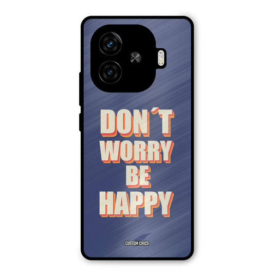 Dont Worry Be Happy iQoo Neo 10R Mobile Back Cover - Typography PrintShield Case